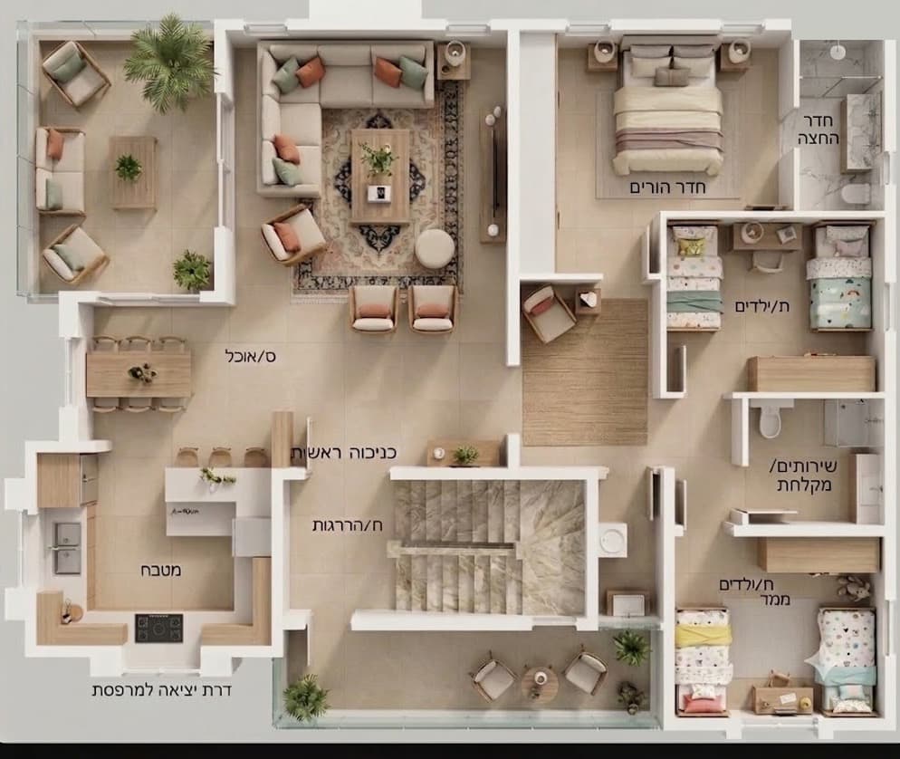Ground floor plan of a private house